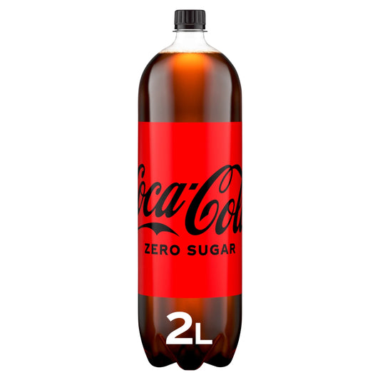 Zero Sugar Soft Drink Bottle 2l by Coca-Cola