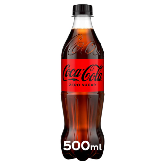 Zero Sugar Soft Drink Bottle 500 Ml by Coca-Cola