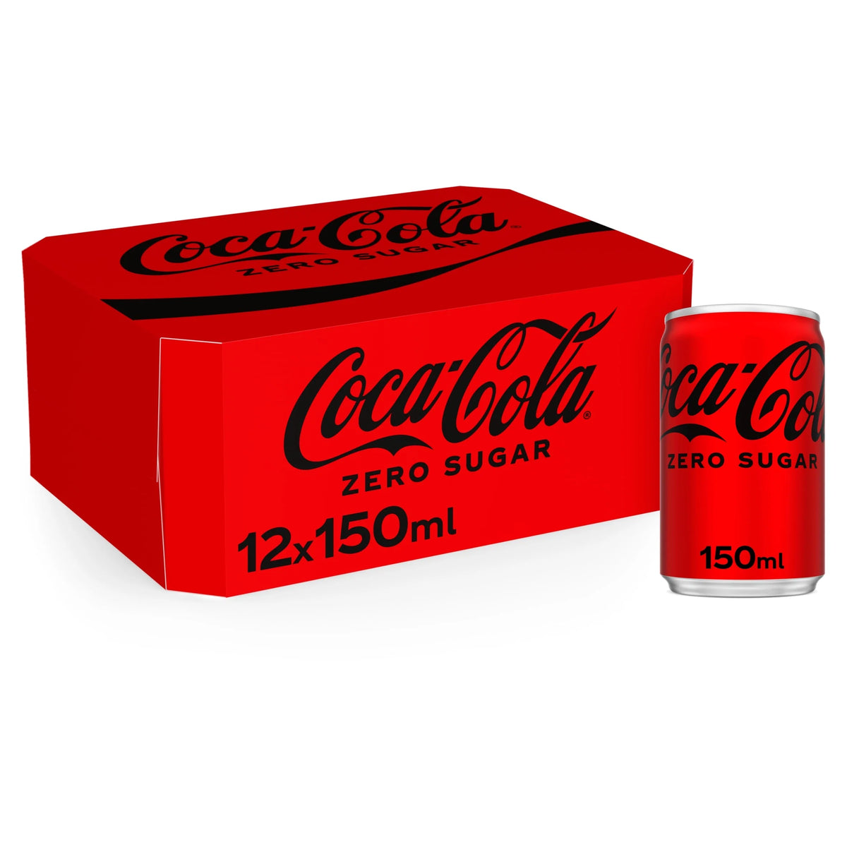 Zero Sugar Soft Drink Cans 12 X 150 by Coca-Cola