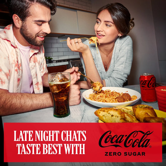 Zero Sugar Soft Drink Cans 4 X 330 by Coca-Cola