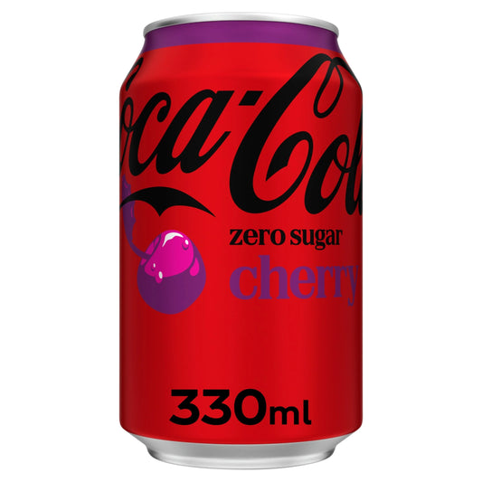 Zero Sugar Soft Drink - Cherry 330ml by Coca-Cola