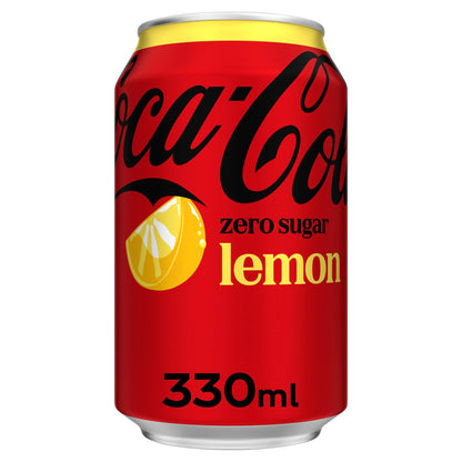 Zero Sugar Soft Drink - Lemon 330ml by Coca-Cola