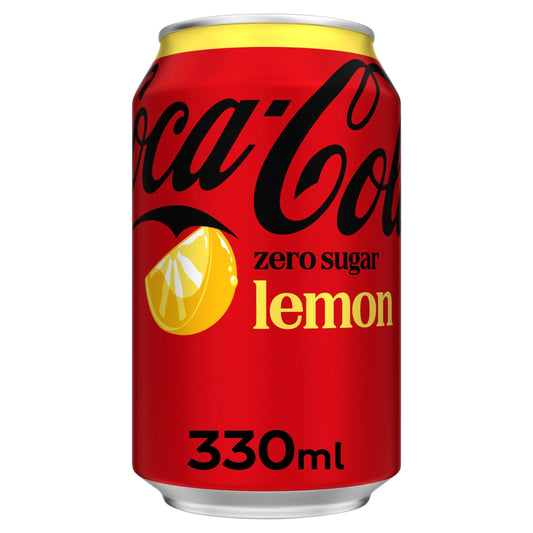 Zero Sugar Soft Drink - Lemon 330ml by Coca-Cola