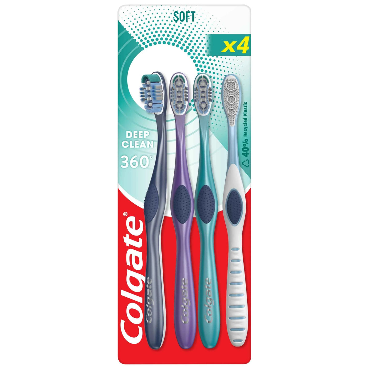 360 Deep Clean Soft Manual Toothbrush by Colgate