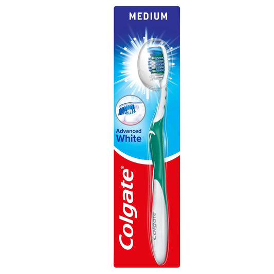 Advanced White Medium Toothbrush by Colgate