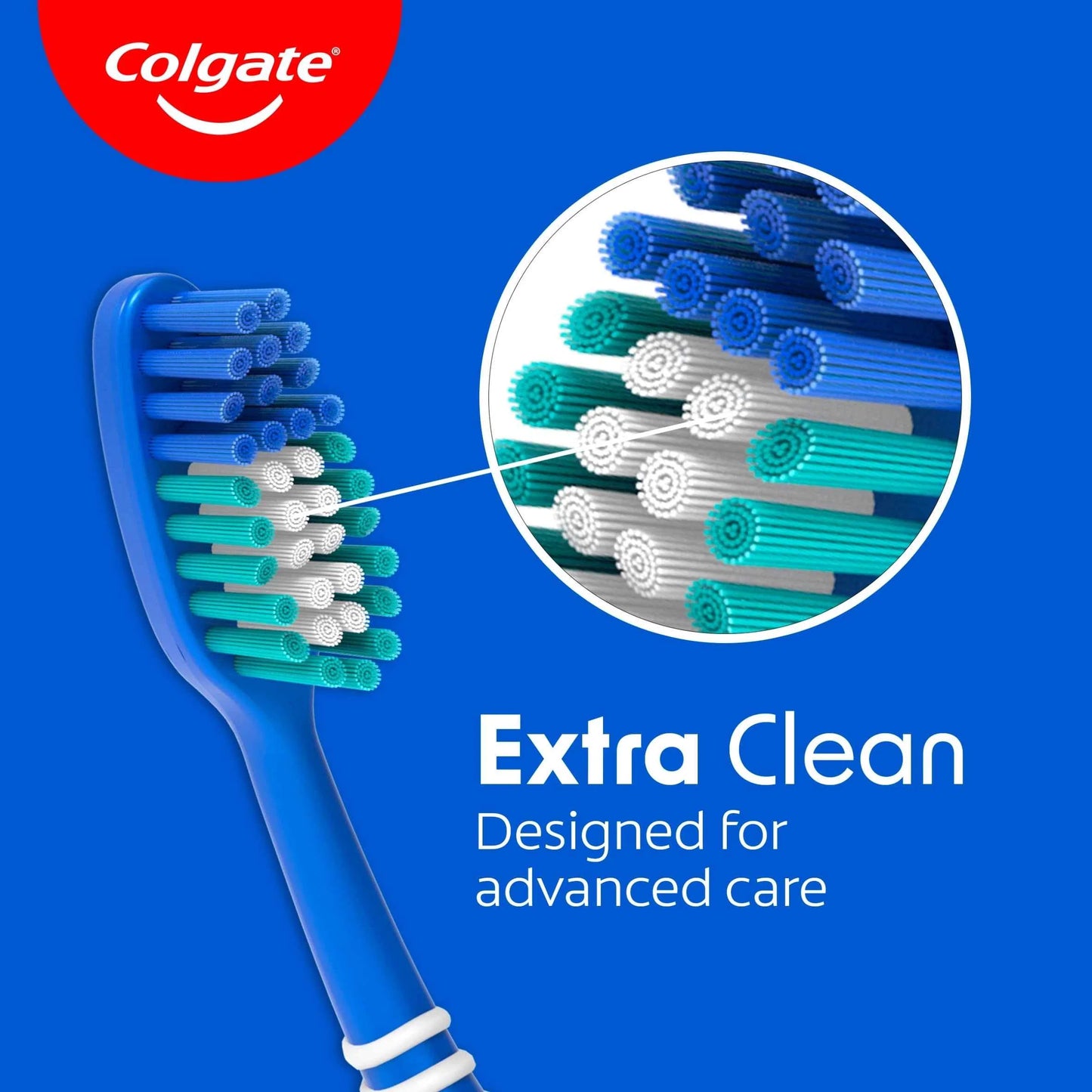 Extra Clean Medium Toothbrush 2 Pack by Colgate