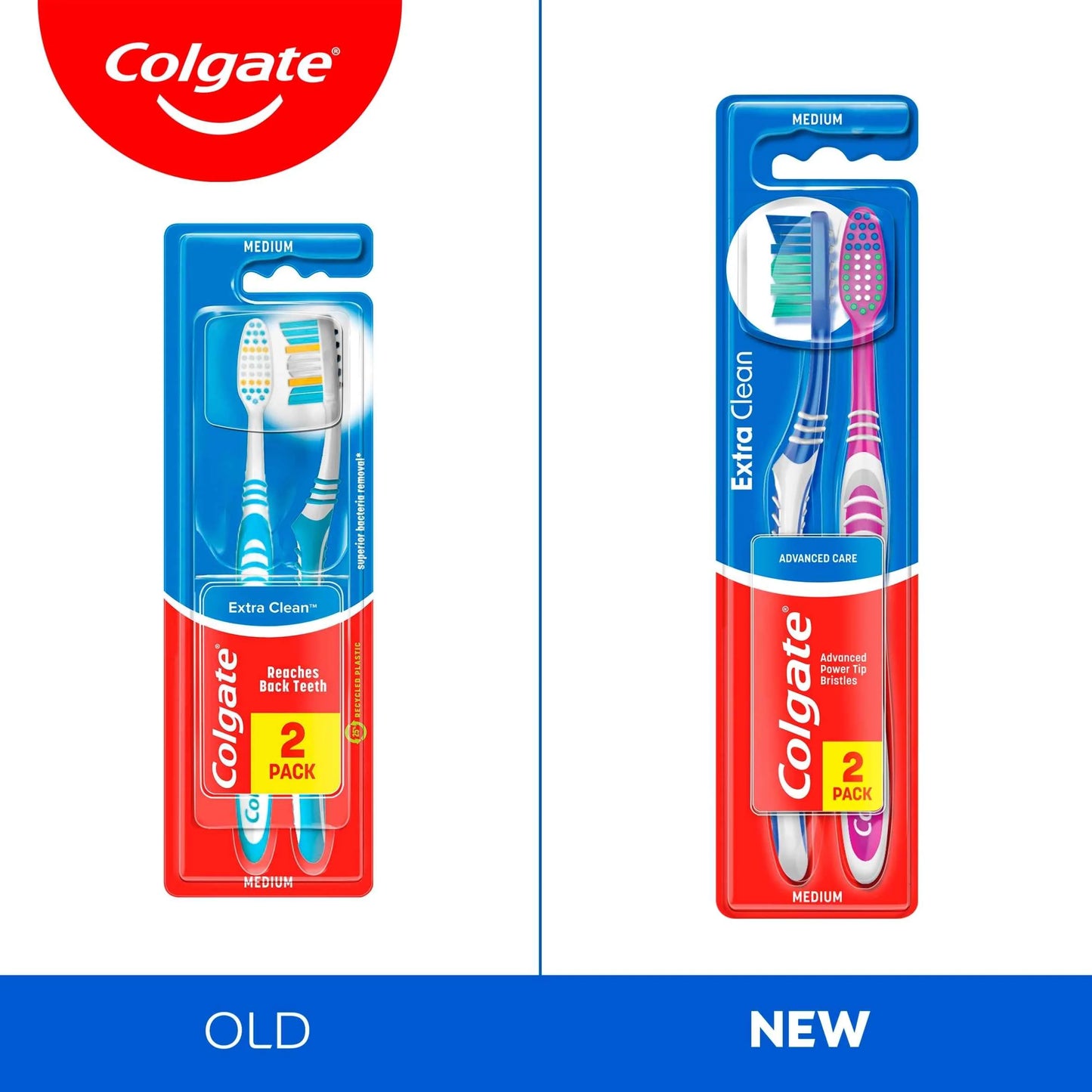 Extra Clean Medium Toothbrush 3 Pack by Colgate