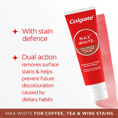 Max White For Coffee, Tea & Wine by Colgate