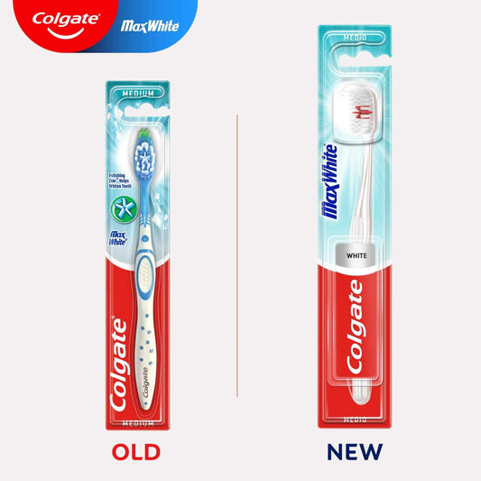 Max White Medium Toothbrush 3 Pack by Colgate