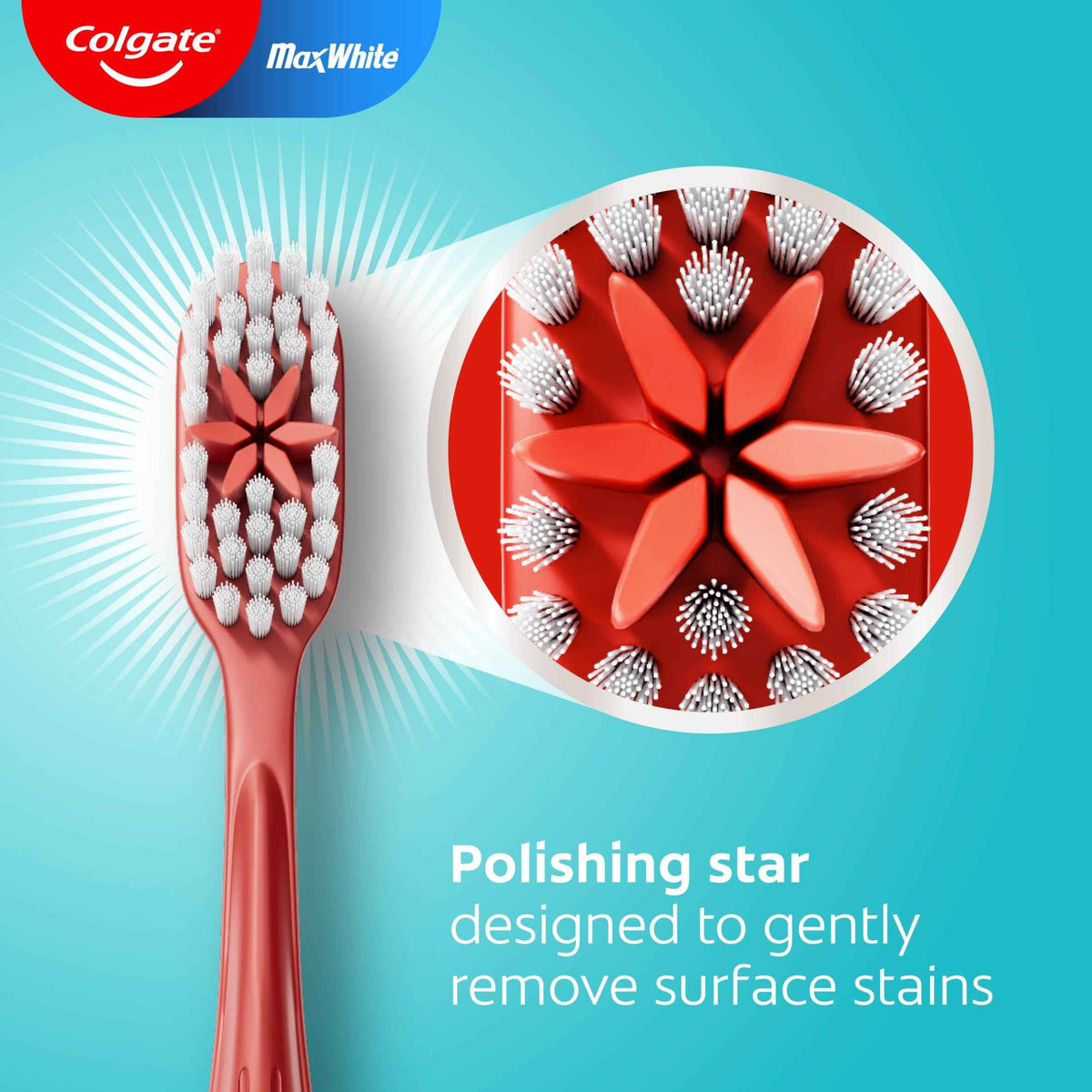 Max White Medium Toothbrush by Colgate