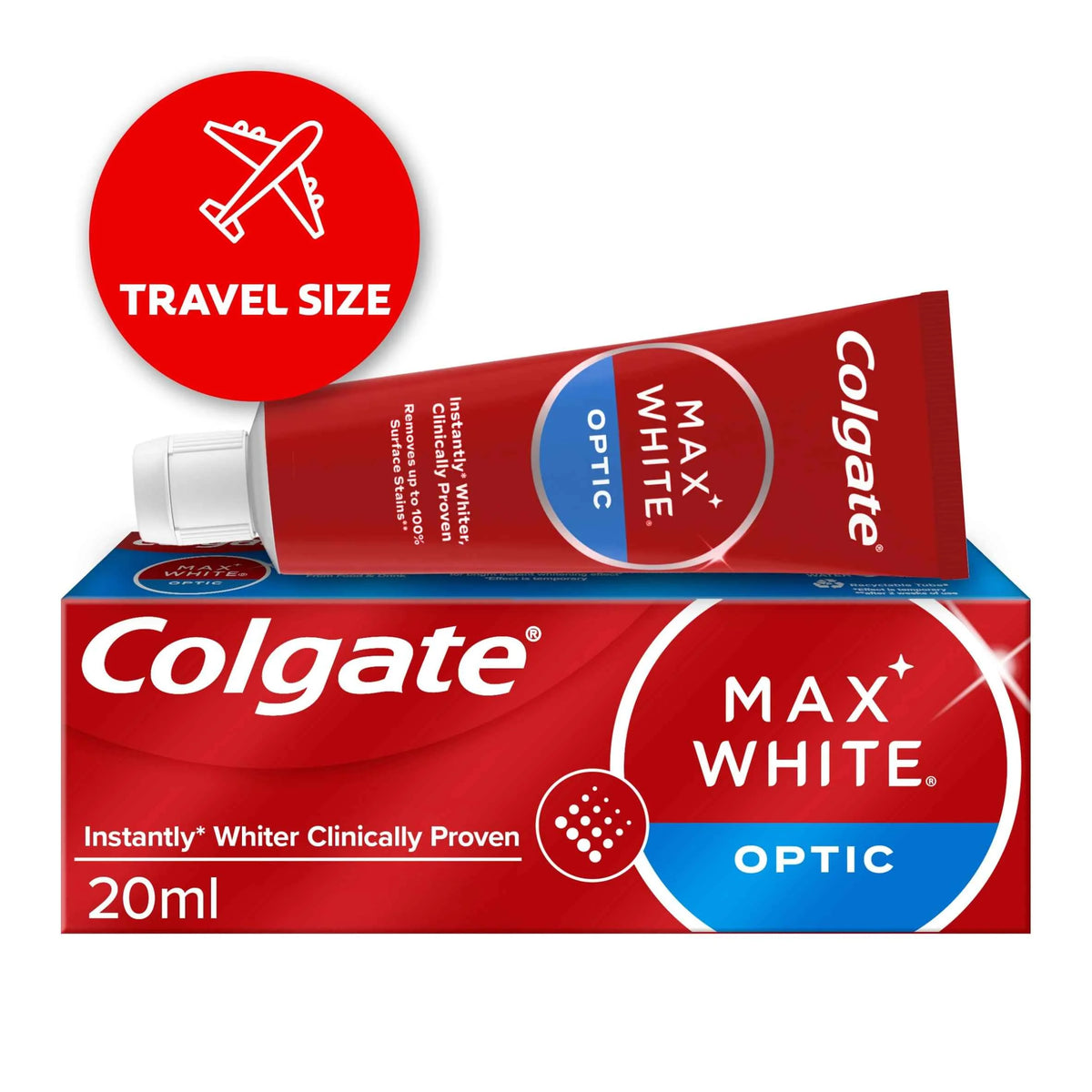 Max White One Optic Whitening Travel Toothpaste 20ml by Colgate