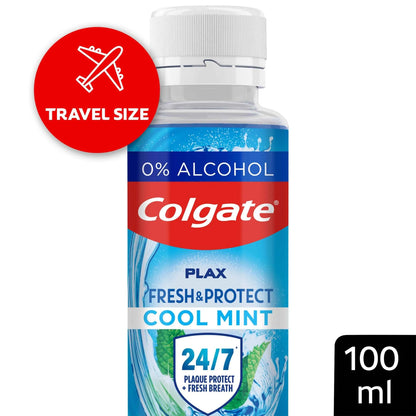 Plax Cool Mint Travel Mouthwash 100ml by Colgate
