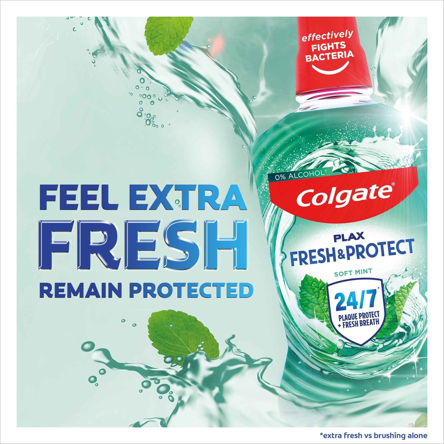 Plax Soft Mint Mouthwash Alcohol Free by Colgate
