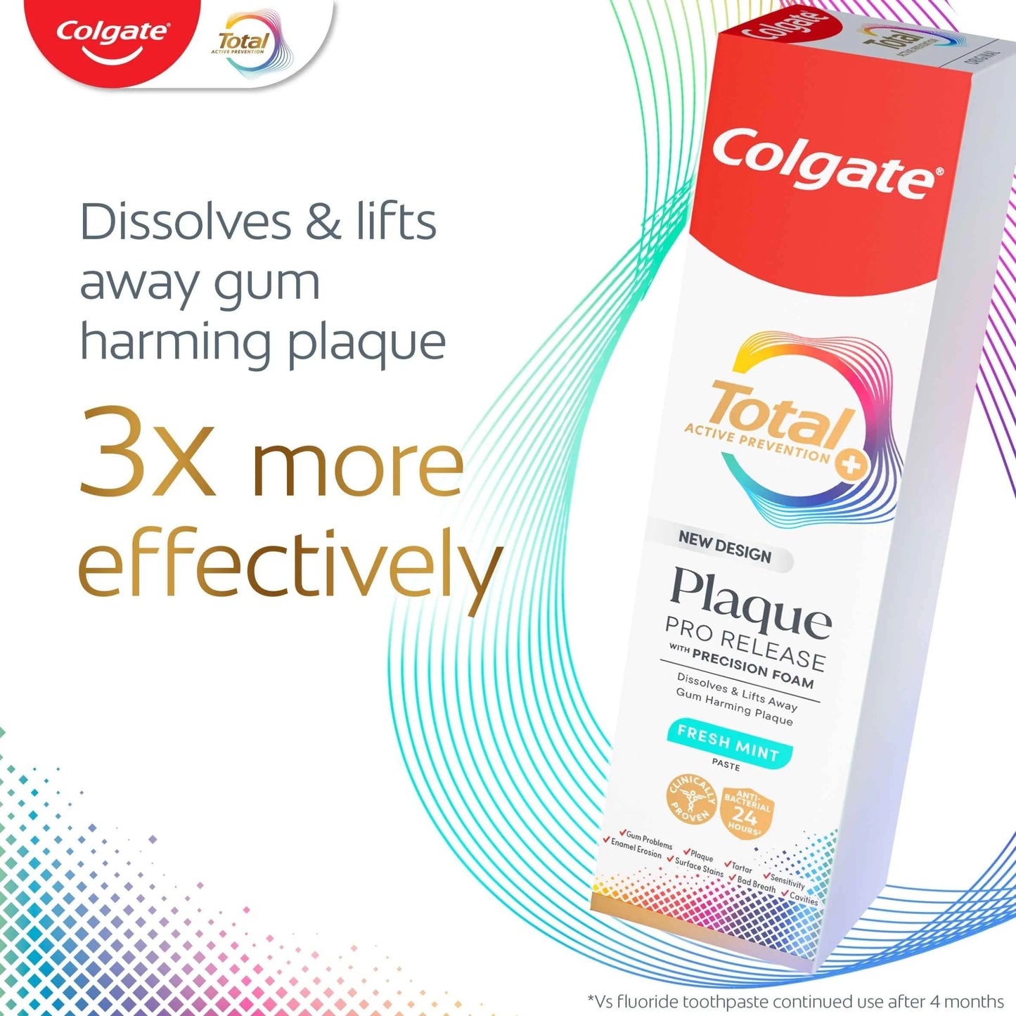 Total Plaque Pro-release Toothpaste - by Colgate