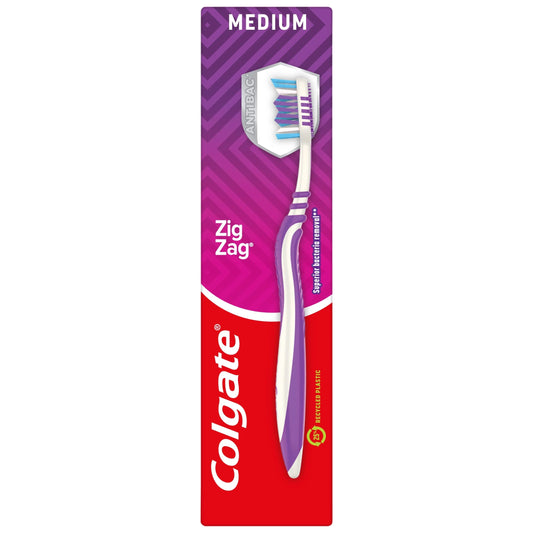 Zig Zag Medium Toothbrush 1 Pack by Colgate