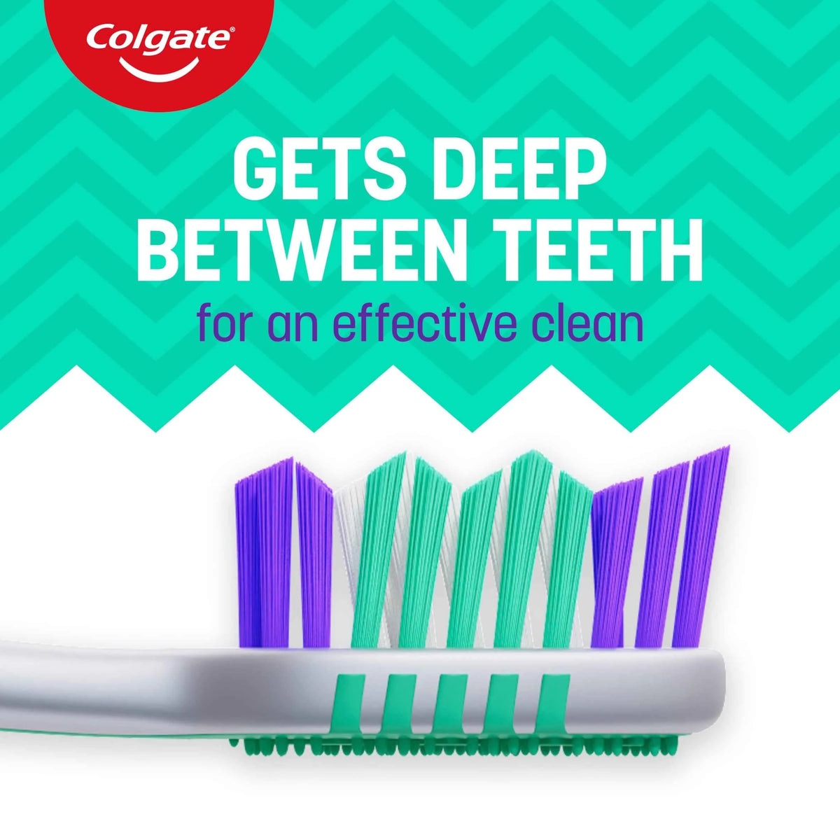 Zig Zag Medium Toothbrush 1 Pack by Colgate