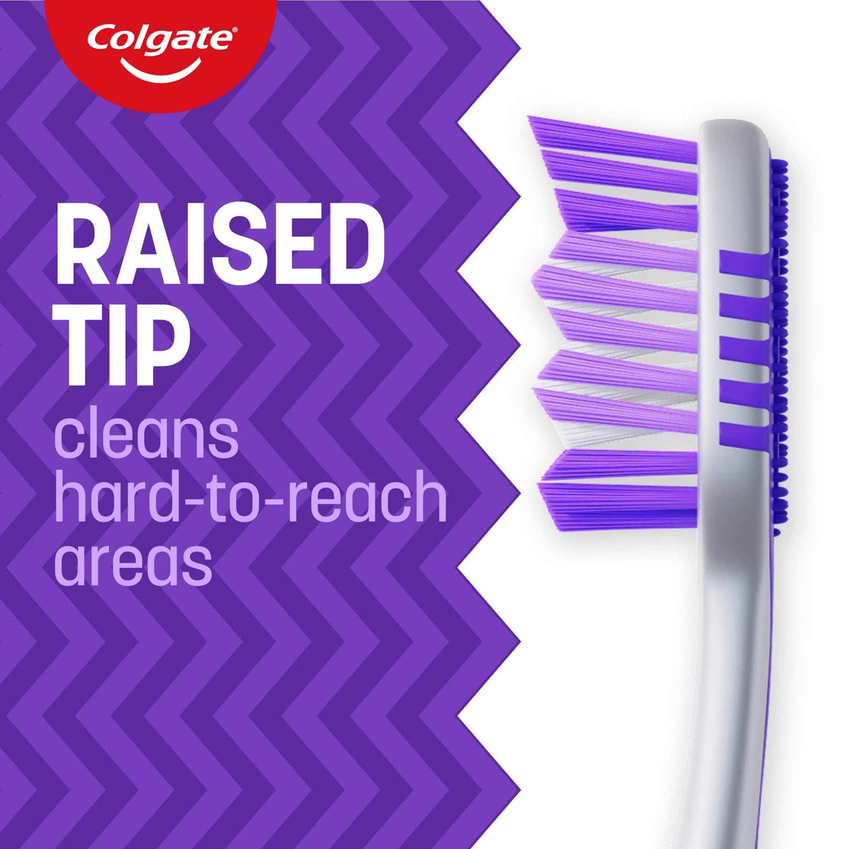 Zigzag Medium Toothbrush 3 Pack by Colgate