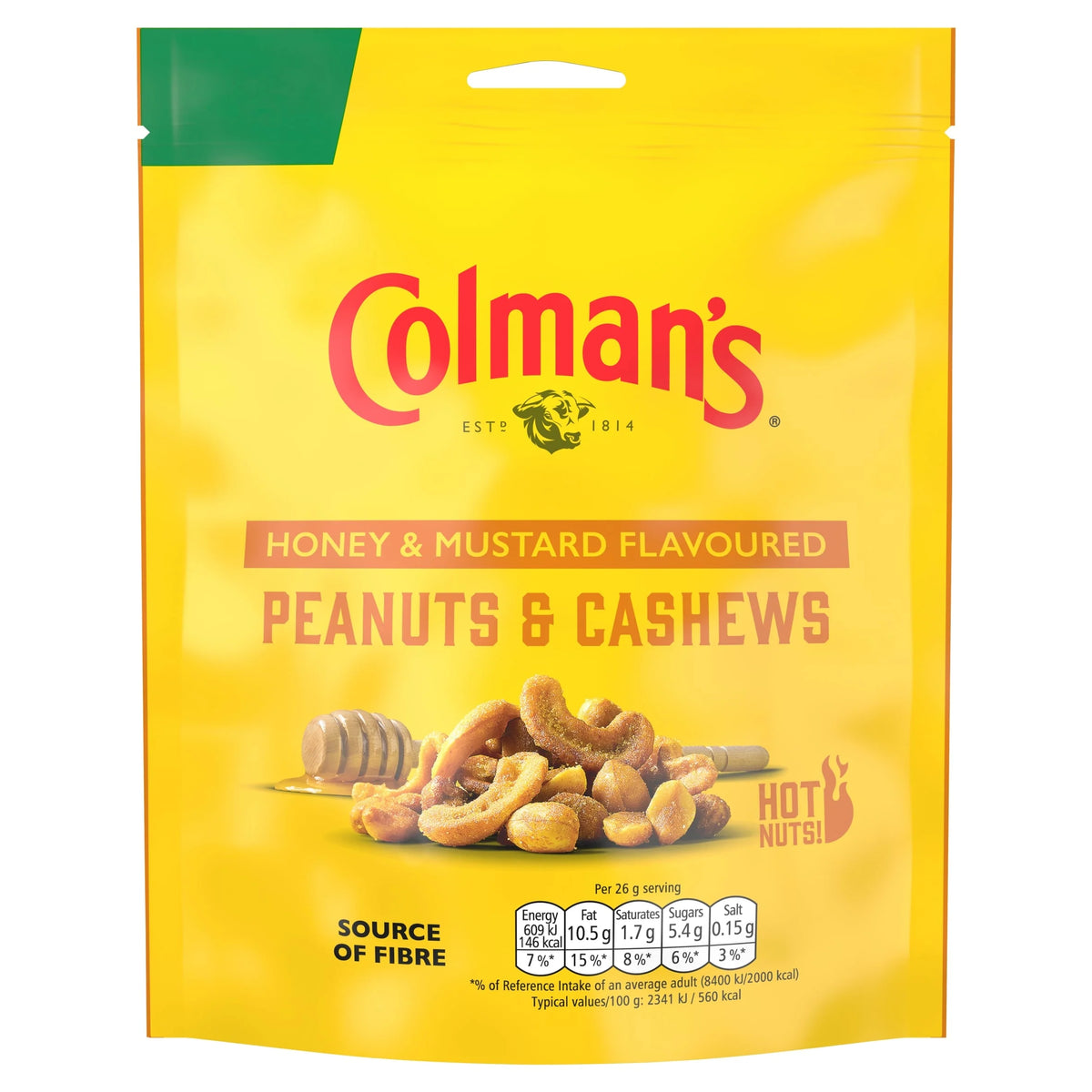 Honey Mustard Peanuts & Cashews 130g by COLMAN'S