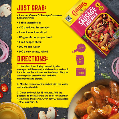 Colman's Sausage Casserole Recipe Mix 39g by COLMANS