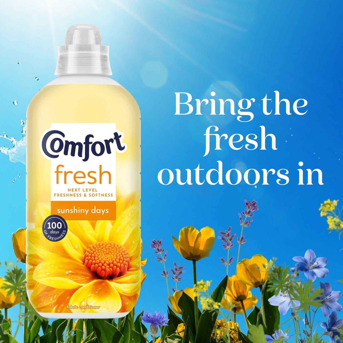 Fresh Fabric Conditioner Sunshiny Days 31 Washes 930ml by COMFORT