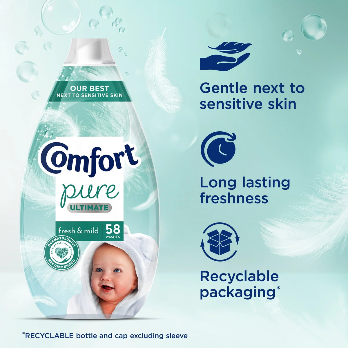 Ultimate Pure Fresh & Mild Fabric Ultra-concentrated Fabric by COMFORT