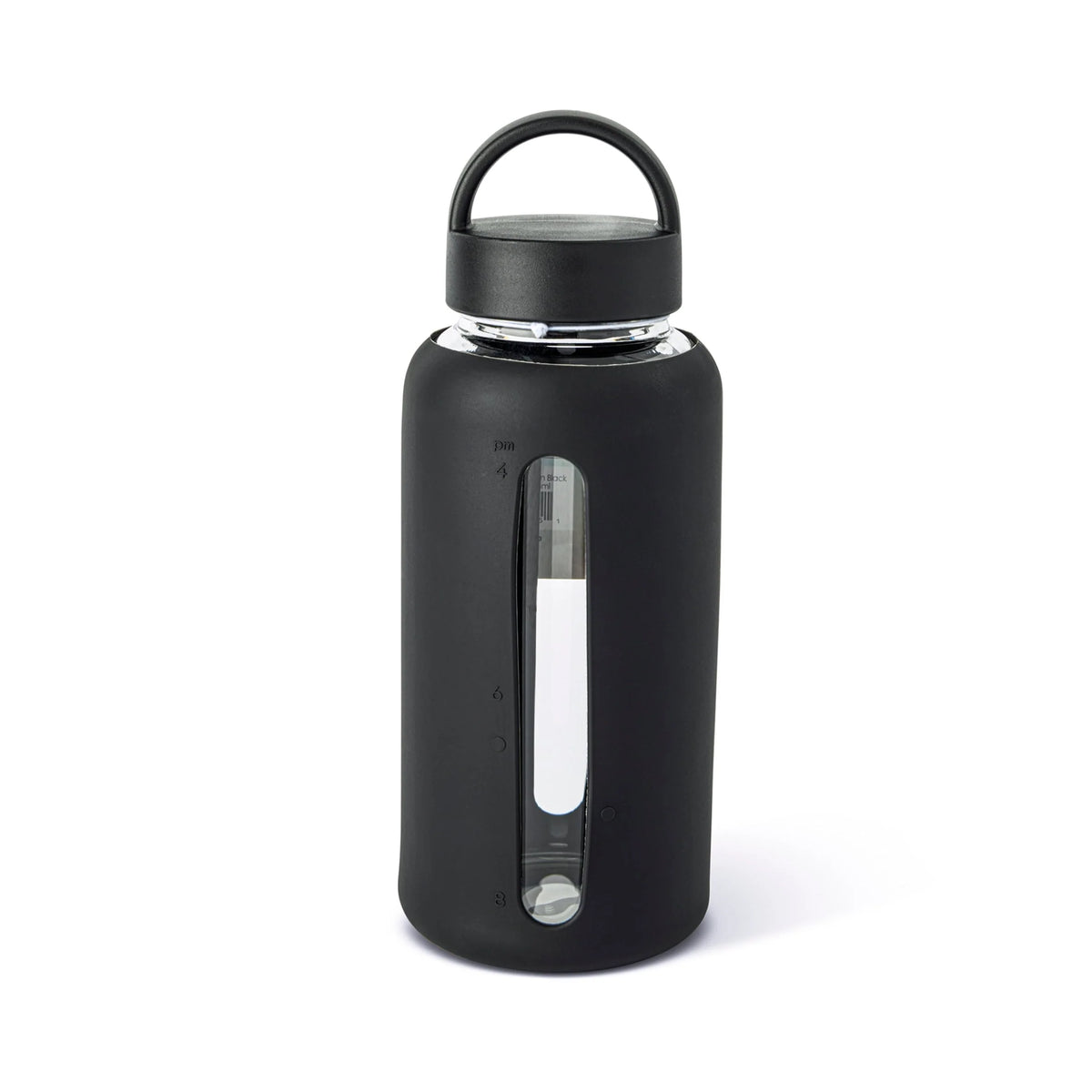 Black Glass Water Bottle Tumbler by CORE KITCHEN