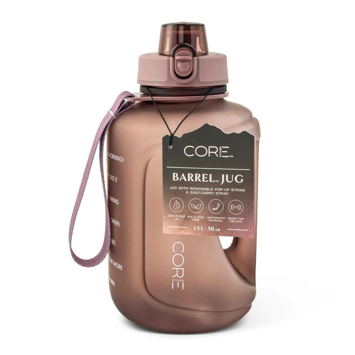 Mauve Plastic Barrel Water by CORE KITCHEN