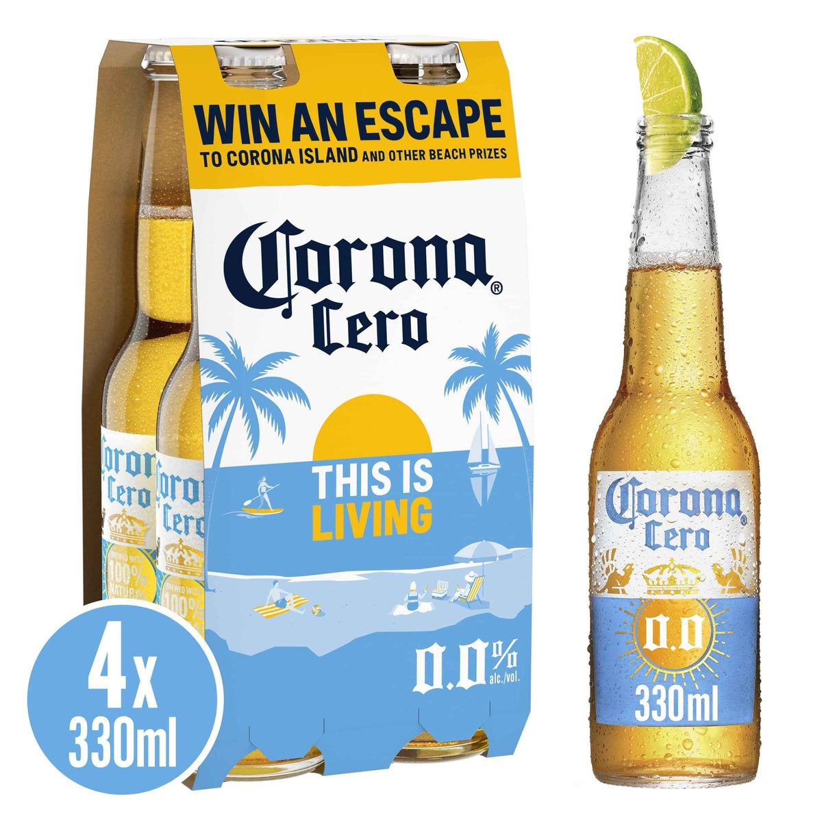 Cero Alcohol Free Beer 4 X 330ml by CORONA