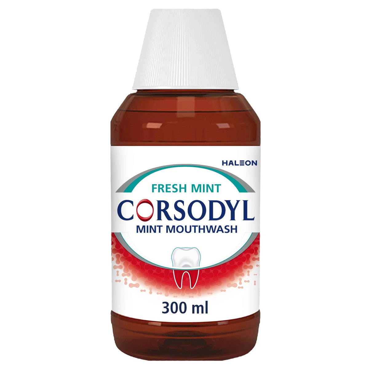 Medicated Antibacterial Mouthwash Fresh Mint, 300ml by CORSODYL