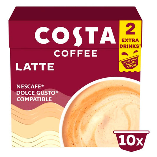 Coffee Latte Pods 10 X 16g by COSTA
