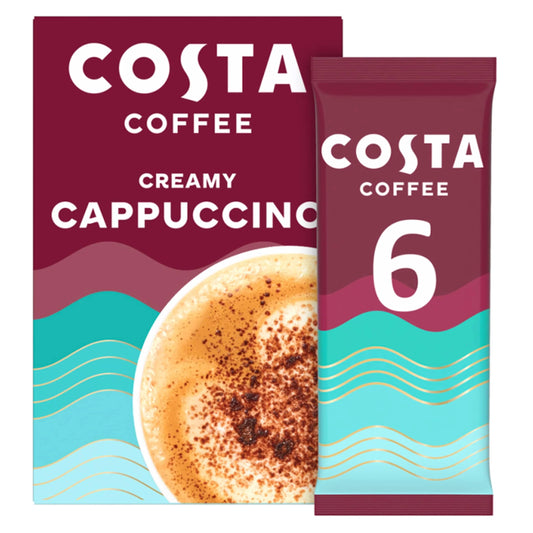 Creamy Cappuccino Coffee 6 X 17g by COSTA