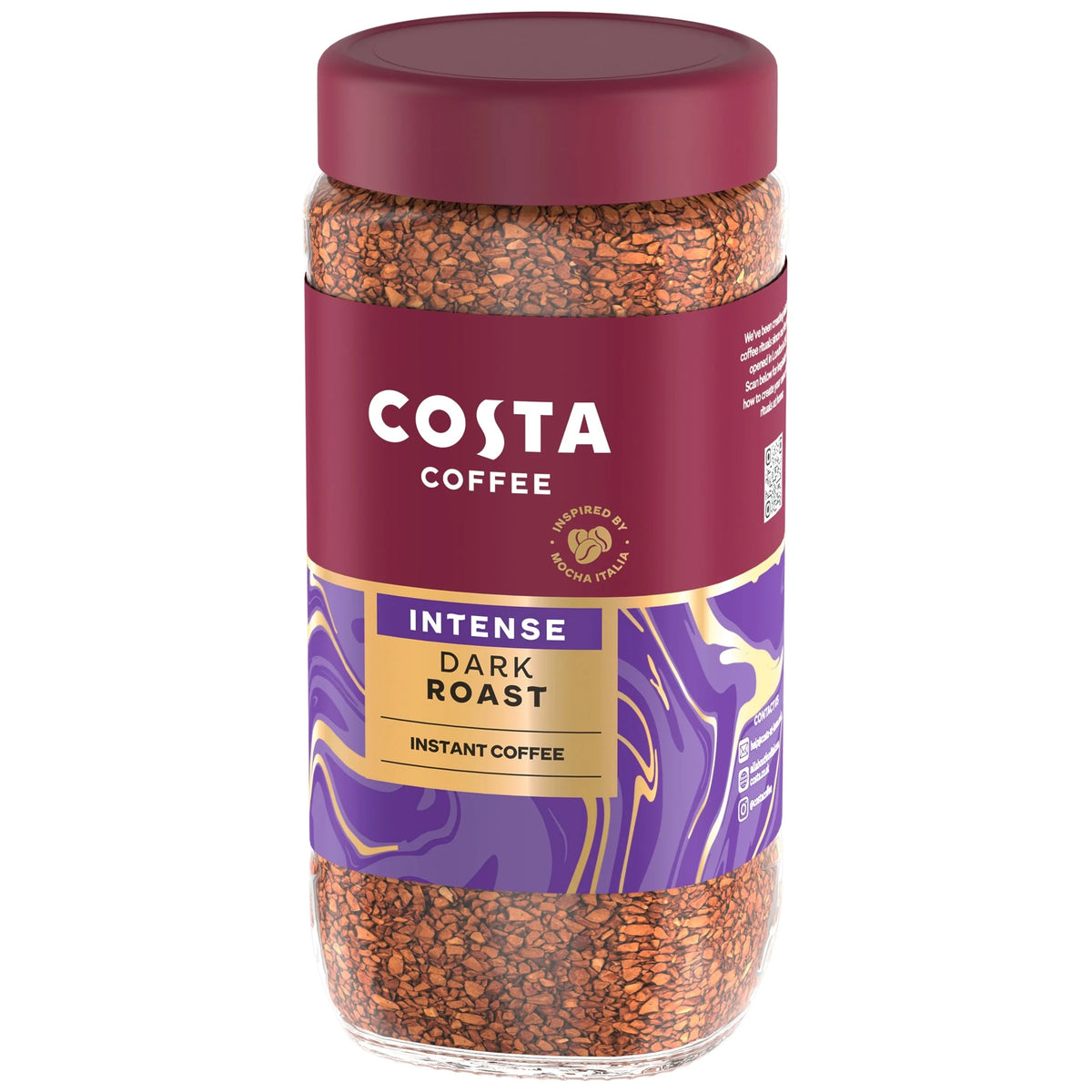 Intense Dark Blend Instant Coffee 190g by COSTA
