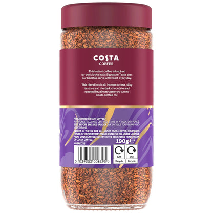 Intense Dark Blend Instant Coffee 190g by COSTA
