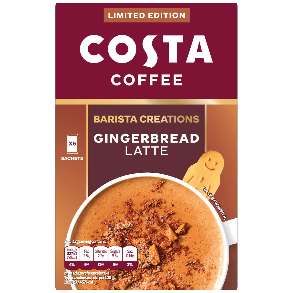 Limited Edition Gingerbread Latte by COSTA at The British Vault