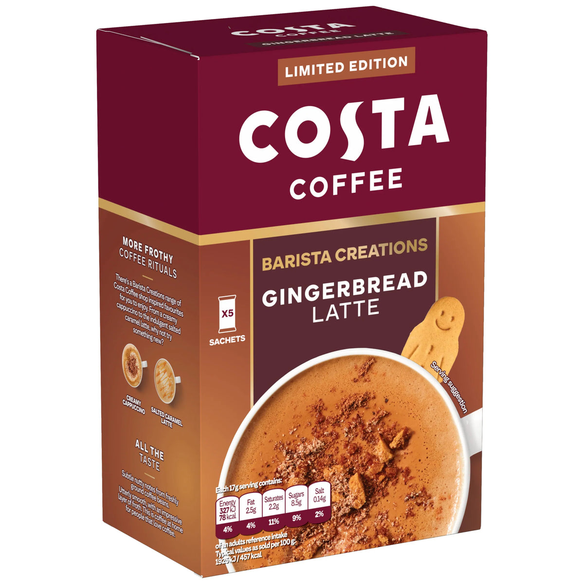Limited Edition Gingerbread Latte by COSTA at The British Vault