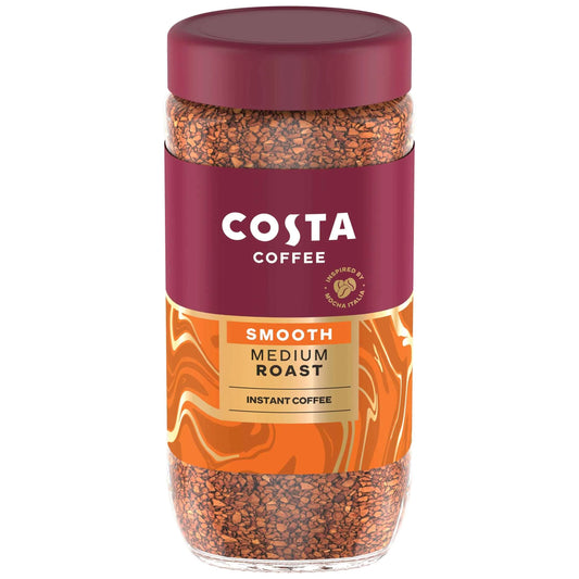 Smooth Medium Blend Instant Coffee 190g by COSTA