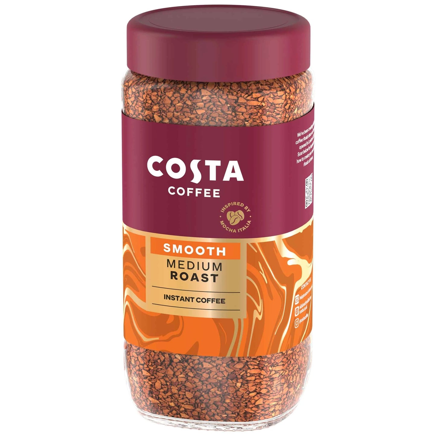 Smooth Medium Blend Instant Coffee 190g by COSTA