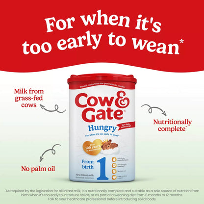Hungry First Baby Milk Formula Powder 0-12 Months 800g by Cow & Gate