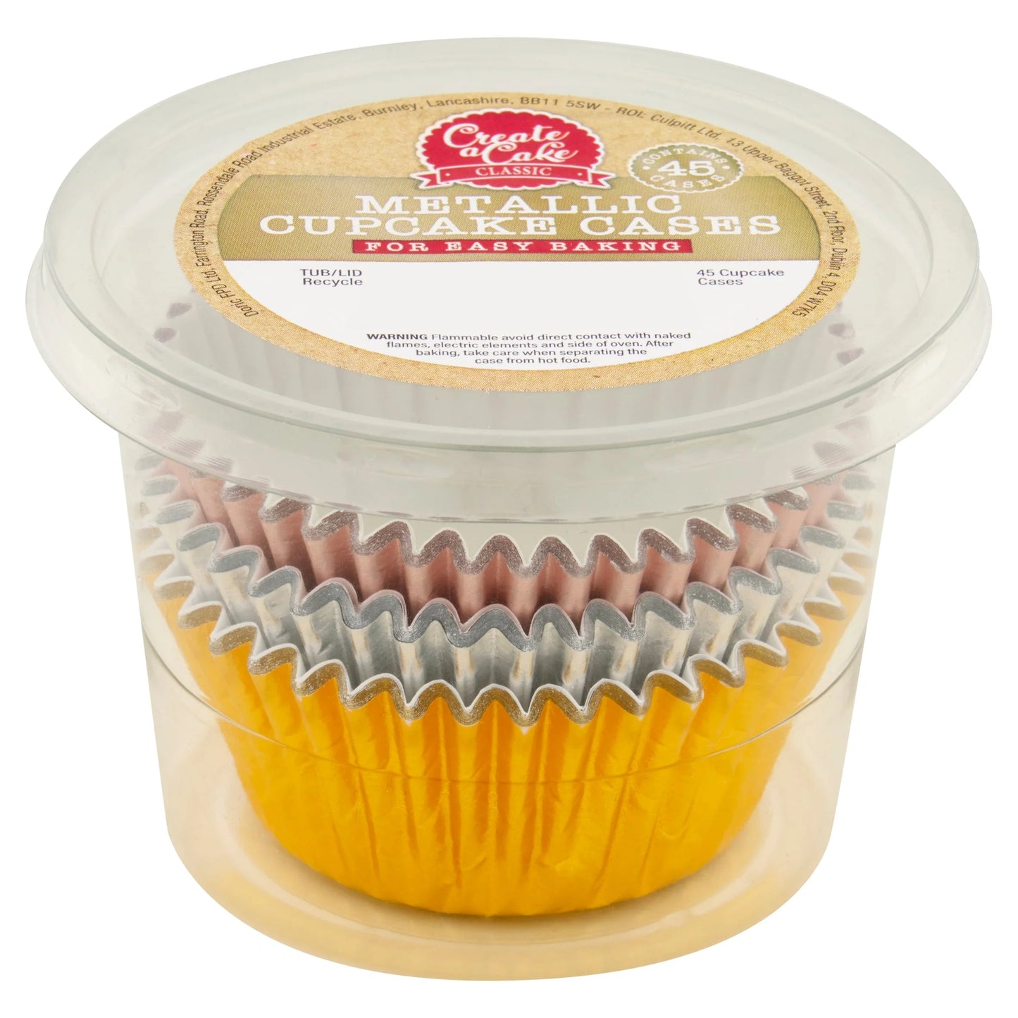 Metallic Cupcake Cases 45 by CREATE A CAKE