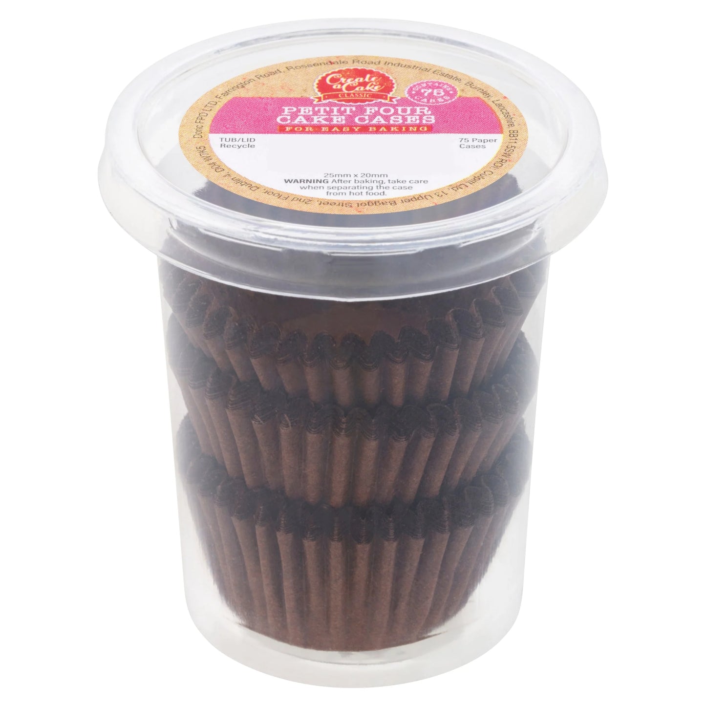 Petit Four Cake Cases 75 by CREATE A CAKE