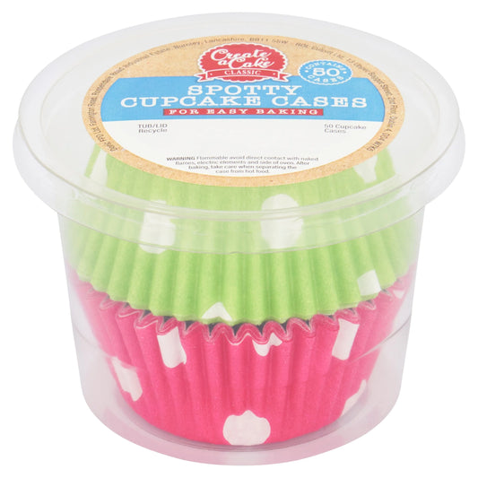 Spotty Cupcake Cases 50 by CREATE A CAKE