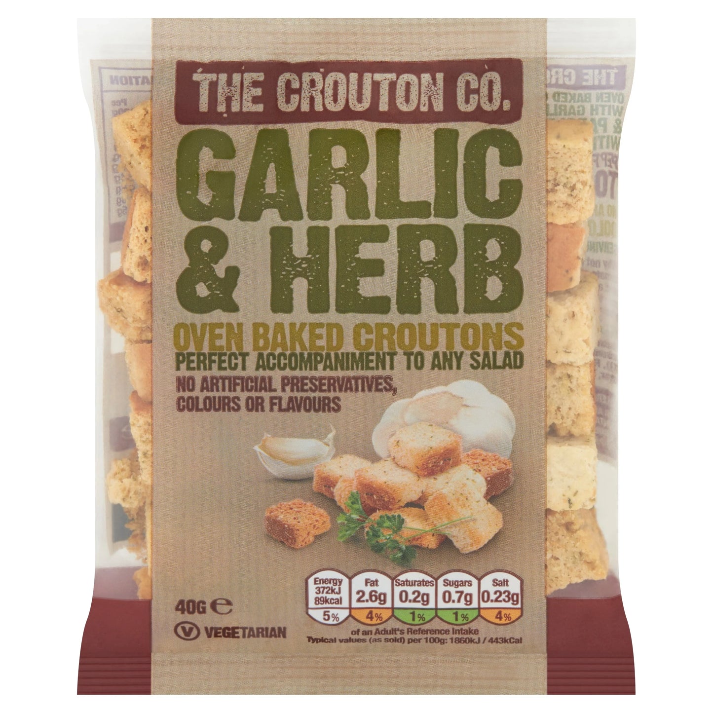mpany Garlic & Herb Croutons 40g by CROUTON CO