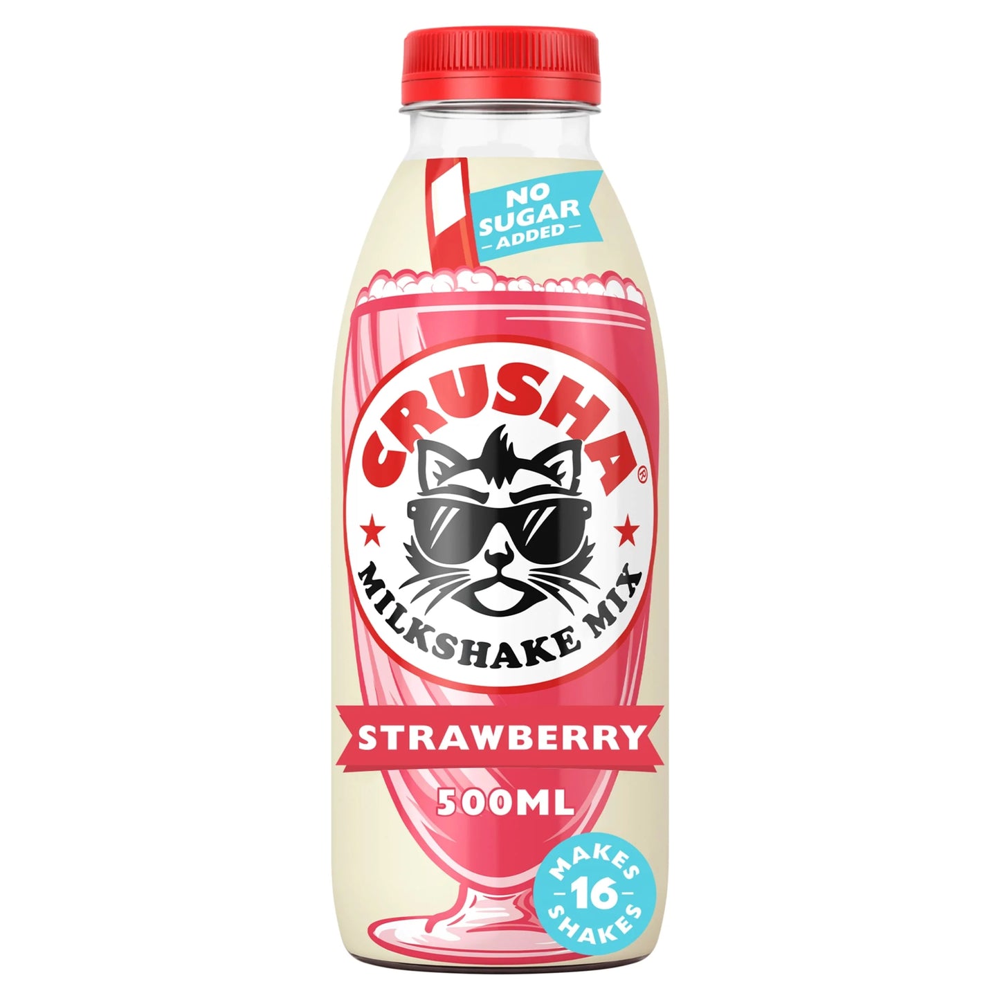 Strawberry No Added Sugar 500ml by CRUSHA