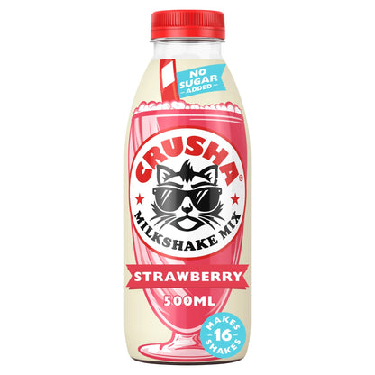Strawberry No Added Sugar 500ml by CRUSHA