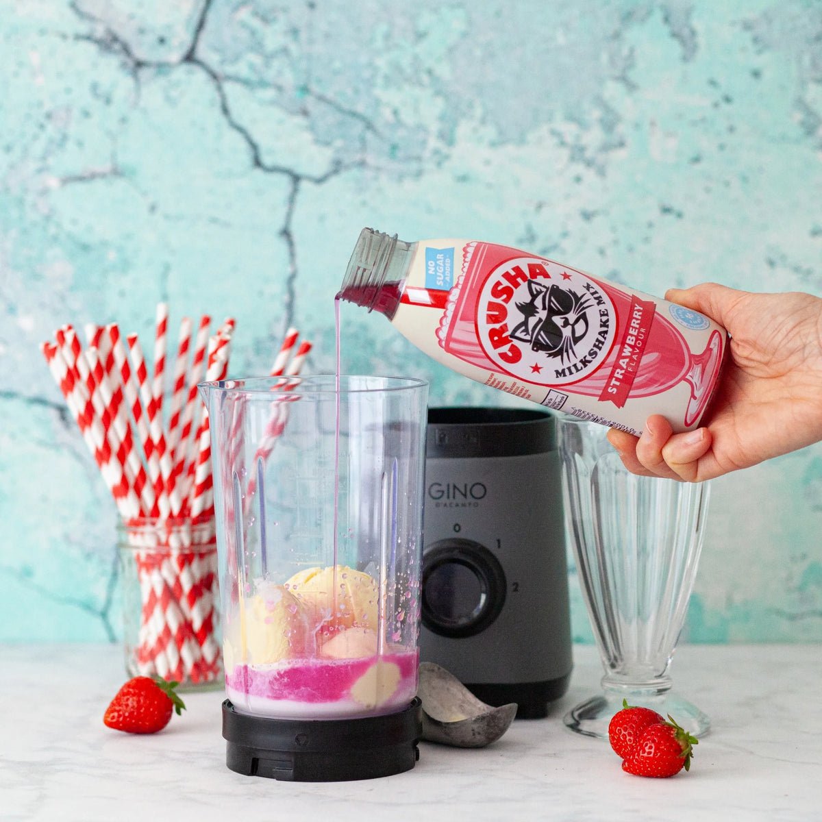 Strawberry No Added Sugar 500ml by CRUSHA