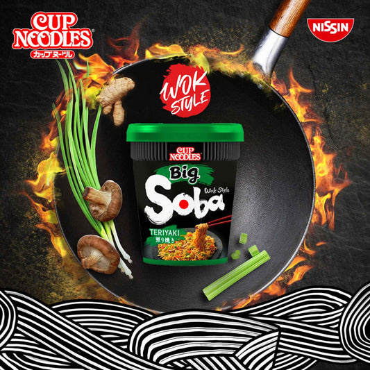 Cup Noodles Big Wok Style Soba Classic 113g by NISSIN