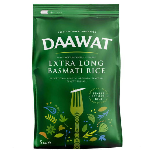 Extra Long Basmati Rice 5kg by DAAWAT