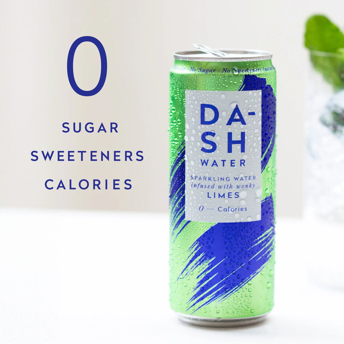 Lime Sparkling Water 4 X 330ml by DASH at The British Vault