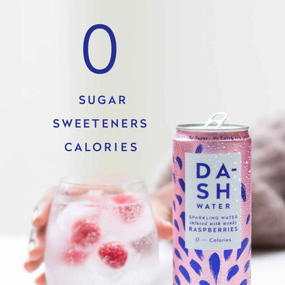 Raspberry Sparkling Water 4 X 330ml by DASH