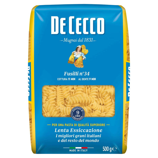 Fusilli 500g by DE CECCO